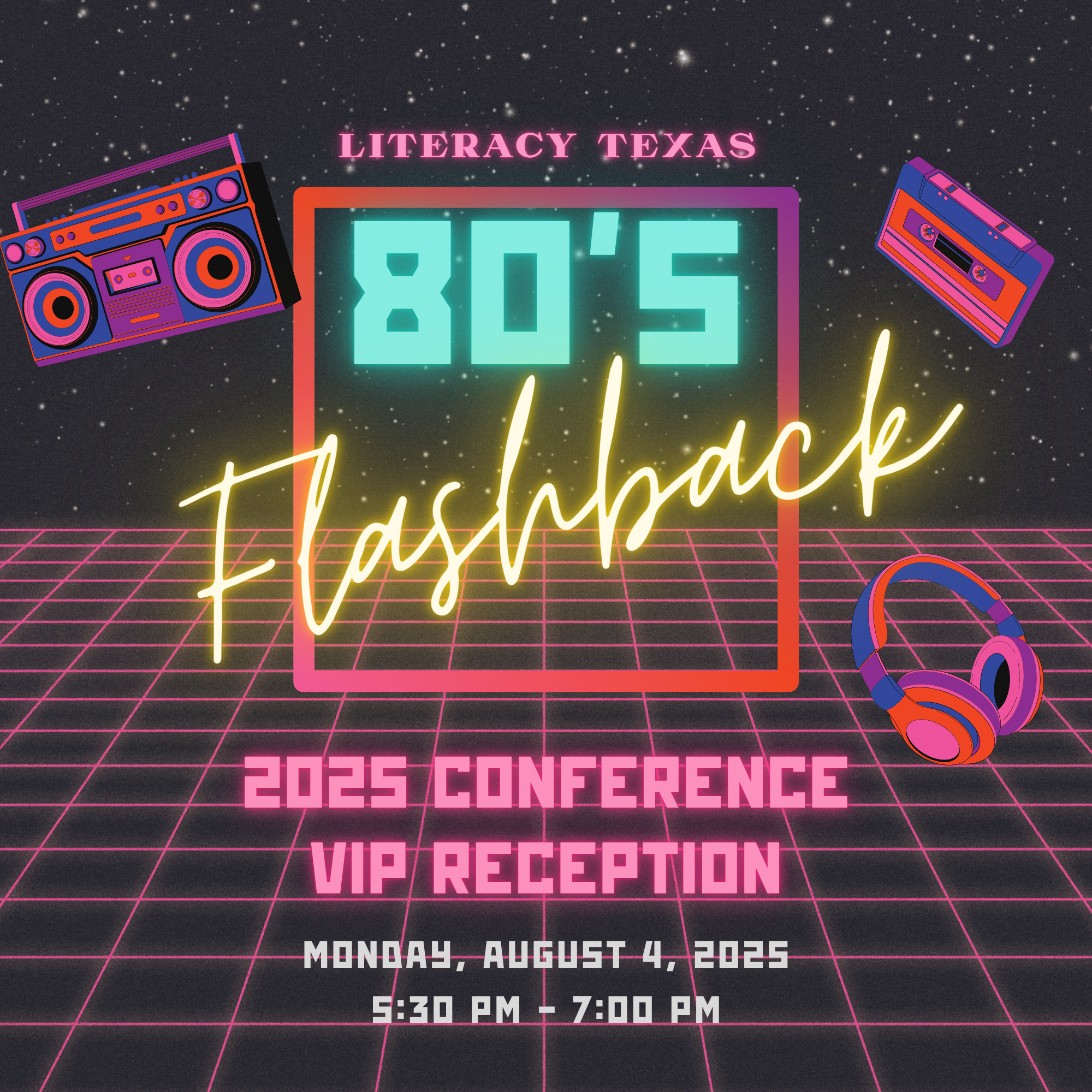 2025 VIP Reception 80s Flashback