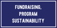 professional development topic - fundraising, program sustainability