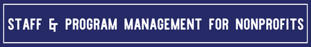 topic - staff, program management
