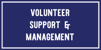 professional development topic - volunteer support and management