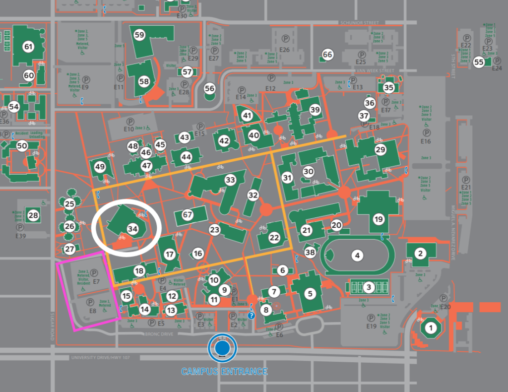 UTRGV campus map
