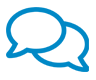 Graphic image showing speech bubbles